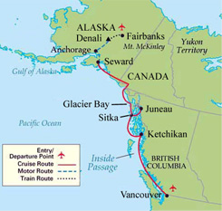 Voyage Of The Glaciers Alaska Cruise Package 7 Days Alaskan