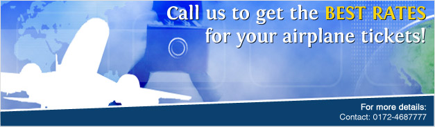 Call us to get the Best Rates for your airplane tickets!
